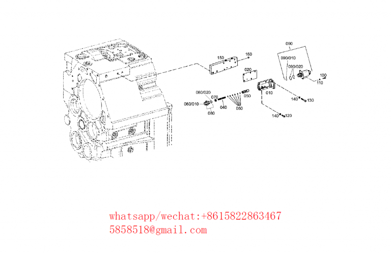 ZF 6WG260 transmission parts 0501.310.470 SOLENOID VALVE for DOOSAN ...